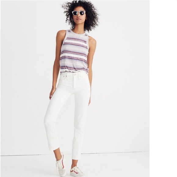 Madewell Denim - Madewell White Classic Straight Jeans Mid Rise 25